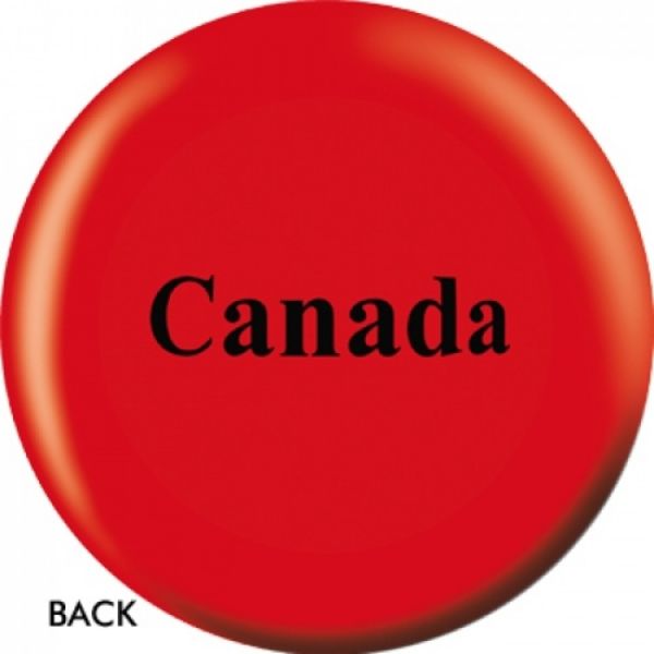 OnTheBall Canadian Flag Bowling Ball Side 2