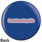 OnTheBall Dominican Republic Flag Bowling Ball Side 2