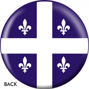 OnTheBall Quebec Flag Bowling Ball Side 2