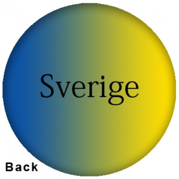 OnTheBall Swedish Flag Bowling Ball Side 2