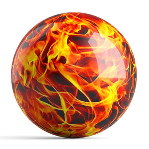 OnTheBall Custom Flames Bowling Ball