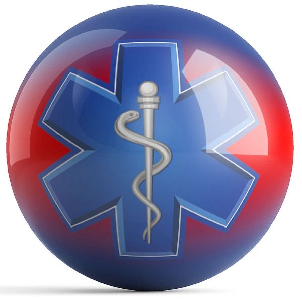 OnTheBall EMS Symbol Bowling Ball Back