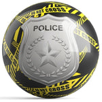 Police Dept Yellow Tape Bowling Ball Front