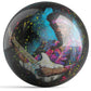 OnTheBall Get Down Art Stephen Fishwick Jimi Electric Glow Bowling Ball Back