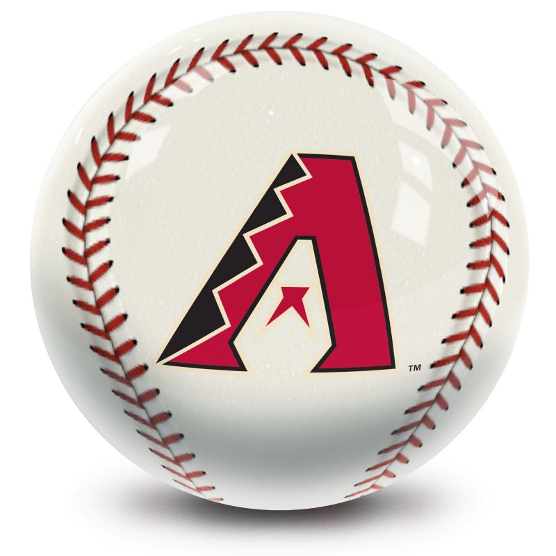 MLB Arizona Diamondbacks Baseball Bowling Ball Front