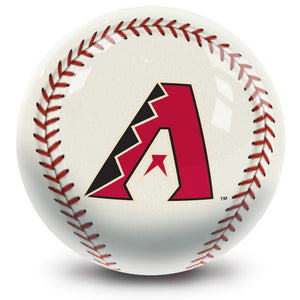MLB Arizona Diamondbacks Baseball Bowling Ball Front