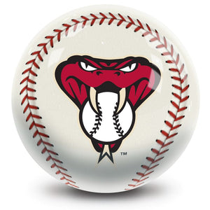 MLB Arizona Diamondbacks Baseball Bowling Ball Back