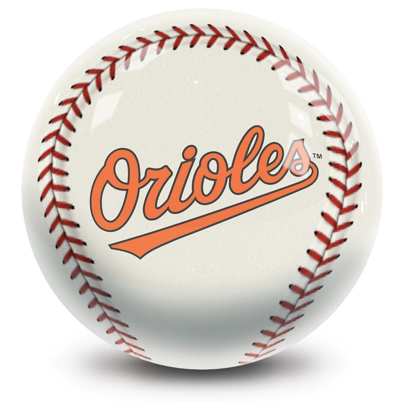 MLB Baltimore Orioles Baseball Bowling Ball Back