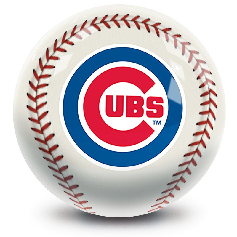 MLB Chicago Cubs Baseball Bowling Ball Front