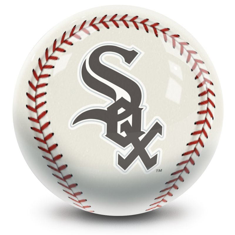 MLB Chicago White Sox Baseball Bowling Ball Front