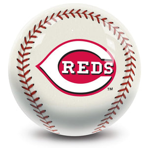 MLB Cincinnati Reds Baseball Bowling Ball Front