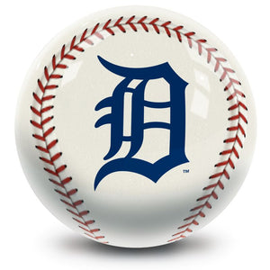 MLB Detroit Tigers Baseball Bowling Ball Front