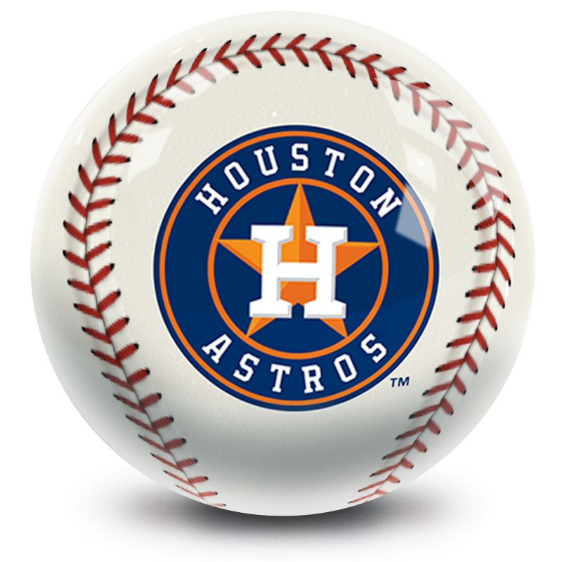 MLB Houston Astros Baseball Bowling Ball Front