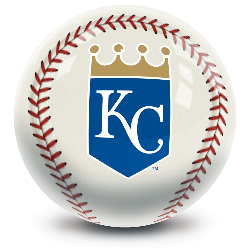 MLB Kansas City Royals Baseball Bowling Ball Front
