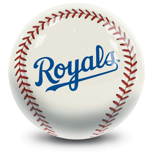 MLB Kansas City Royals Baseball Bowling Ball Back