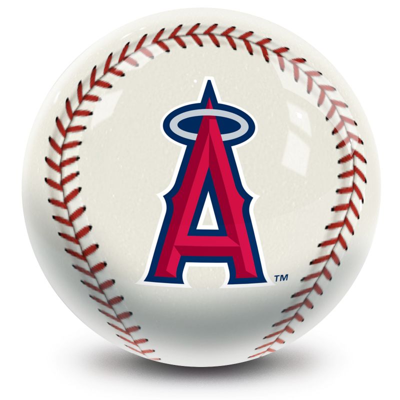 MLB Los Angeles Angels Baseball Bowling Ball Front