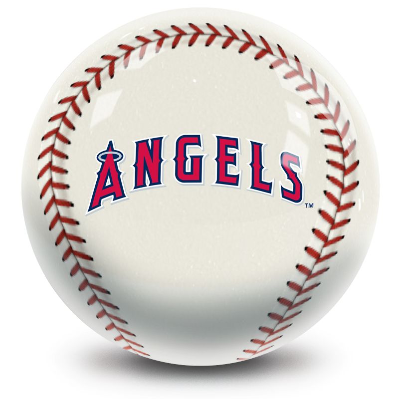 MLB Los Angeles Angels Baseball Bowling Ball Back