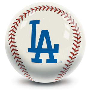 MLB Los Angeles Dodgers Baseball Bowling Ball Front