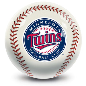 MLB Minnesota Twins Baseball Bowling Ball Front