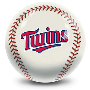 MLB Minnesota Twins Baseball Bowling Ball Back