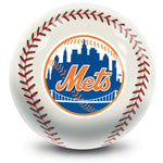 MLB New York Mets Baseball Bowling Ball Front