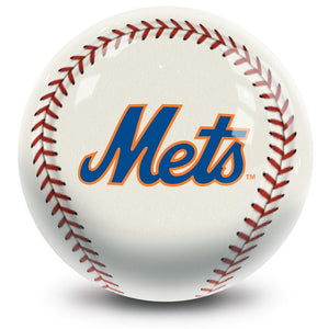 MLB New York Mets Baseball Bowling Ball Back
