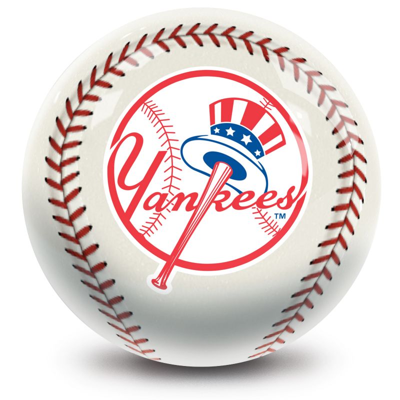 MLB New York Yankees Baseball Bowling Ball Front