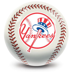 MLB New York Yankees Baseball Bowling Ball Front