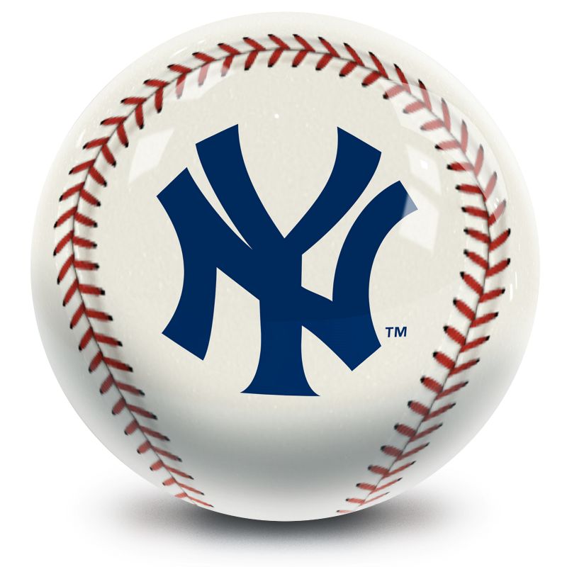 MLB New York Yankees Baseball Bowling Ball Back