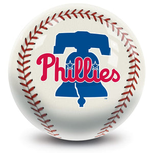 MLB Philadelphia Phillies Baseball Bowling Ball Front