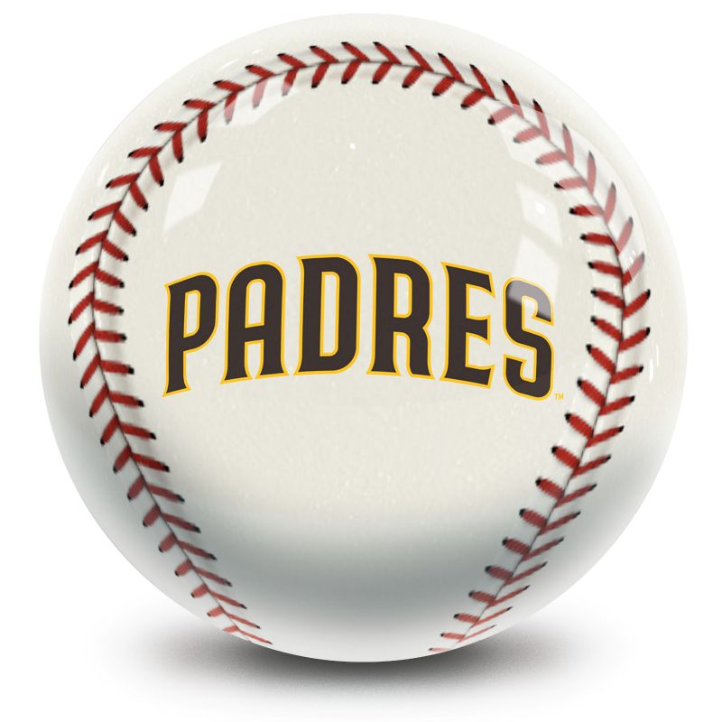 MLB San Diego Padres Baseball Bowling Ball Back