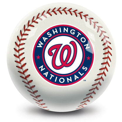 MLB Washington Nationals Baseball Bowling Ball Front