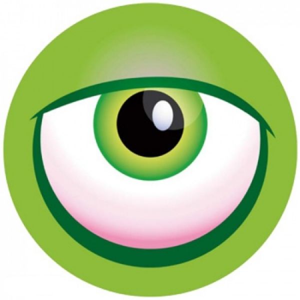 OnTheBall Monster Eyeball Green Bowling Ball