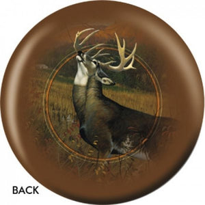 OnTheBall White Tailed Stag Bowling Ball Side 2