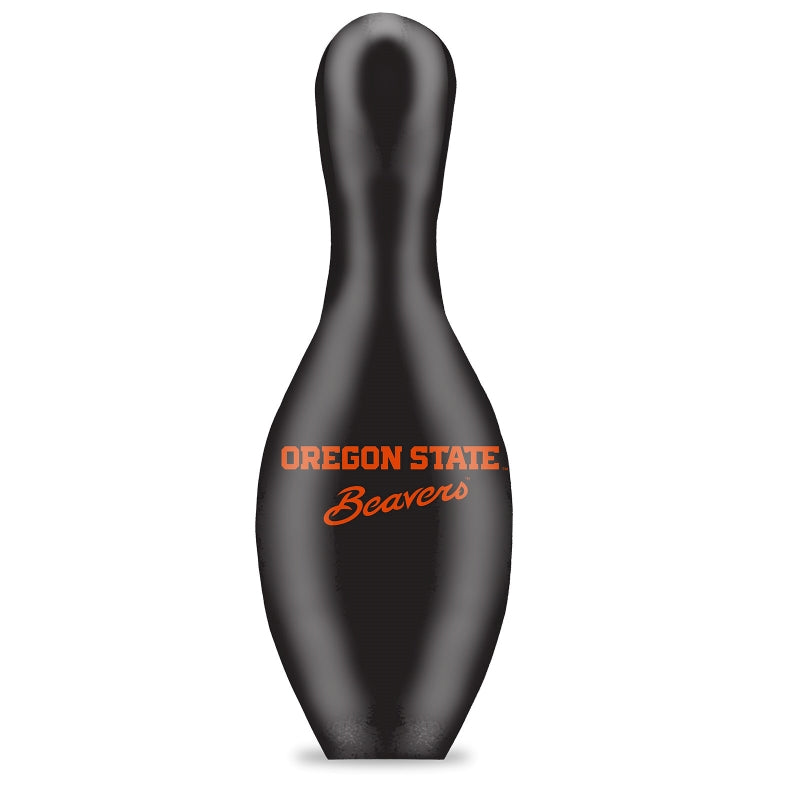 NCAA Oregon Beavers Black Bowling Pin Back