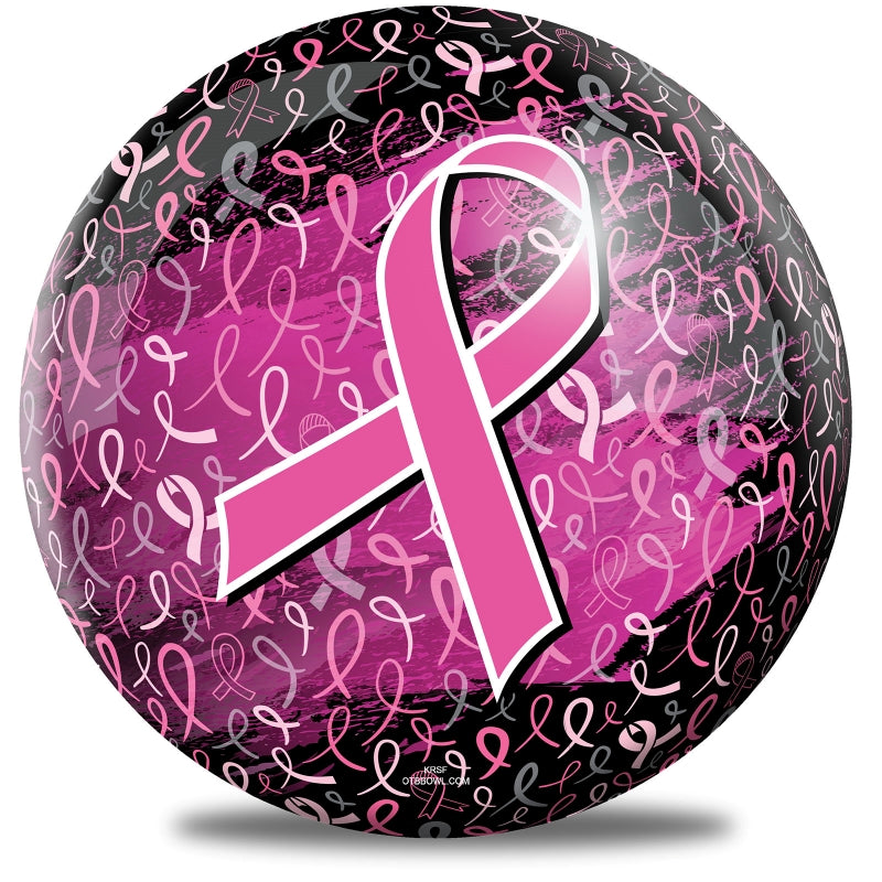OnTheBall Pink Ribbon Bowling Ball