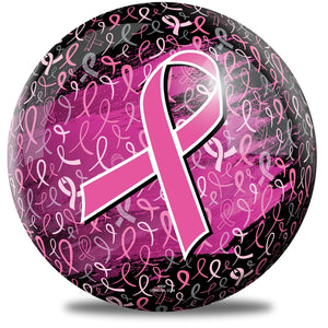 OnTheBall Pink Ribbon Bowling Ball