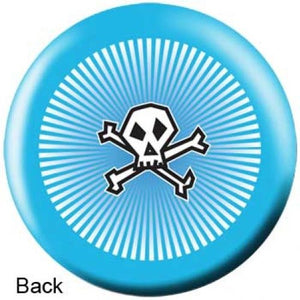 OnTheBall Baby Blue Punk Bowling Ball Side 2