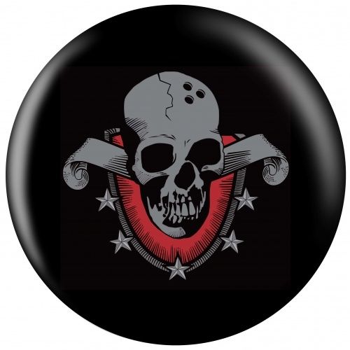 OnTheBall Skull Shield Bowling Ball