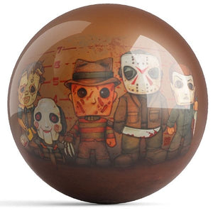 OnTheBall Get Down Art Big Chris Slashers Line Up Bowling Ball Front