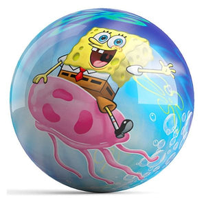 OnTheBall SpongeBob Jellyfish Bowling Ball Front