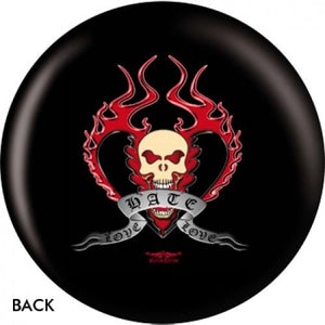 OnTheBall Love Hate Love Bowling Ball Side 2