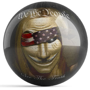 OnTheBall Get Down Art We The People Bowling Ball Front