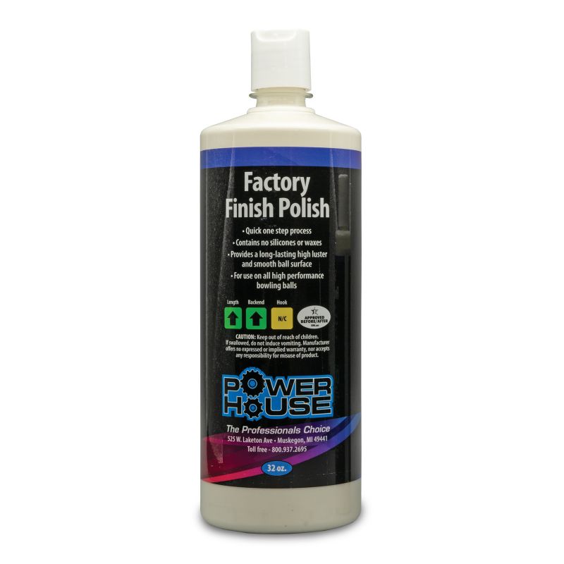 Powerhouse Factory Finish Bowling Ball Polish 32 oz. Bottle