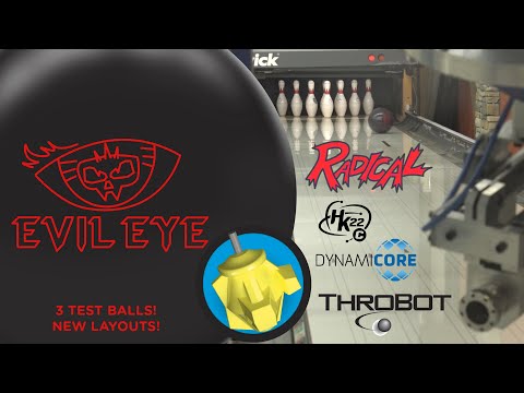 Radical Bowling // EVIL EYE Bowling Ball // ThroBot Ball Review // URD 10.23