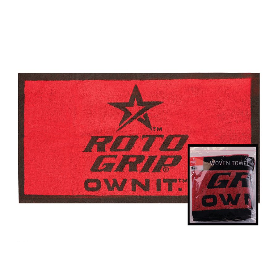 Roto Grip Woven Towel Black/Red