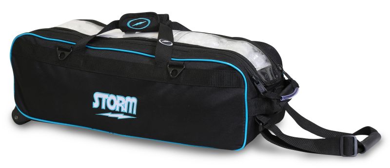 Storm 3 Ball Tournament Tote Bowling Bag Black/Blue