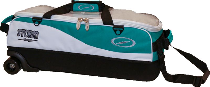 Storm 3 Ball Travel Tote Pro White/Teal Bowling Bag