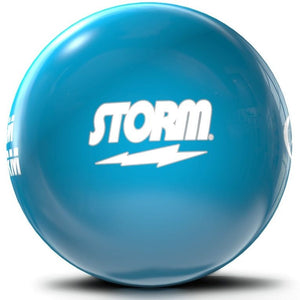 Storm Clear Electric Blue Bowling Ball Side