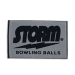 Storm Woven Bowling Towel Grey/Black